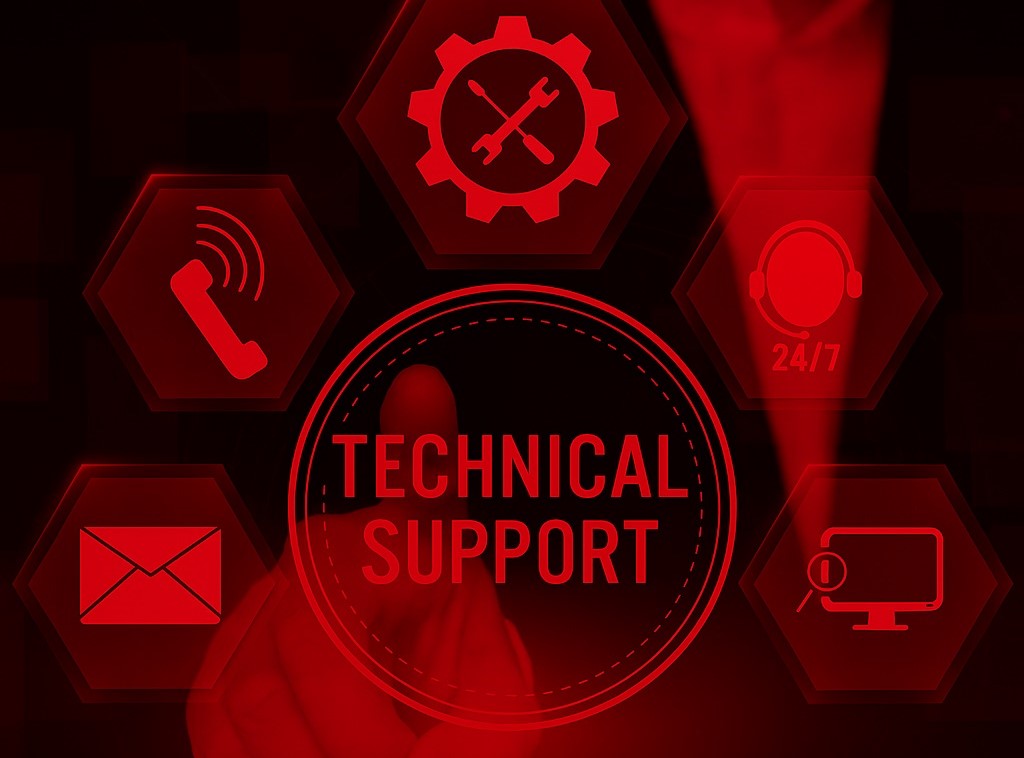 Business technical support illustration