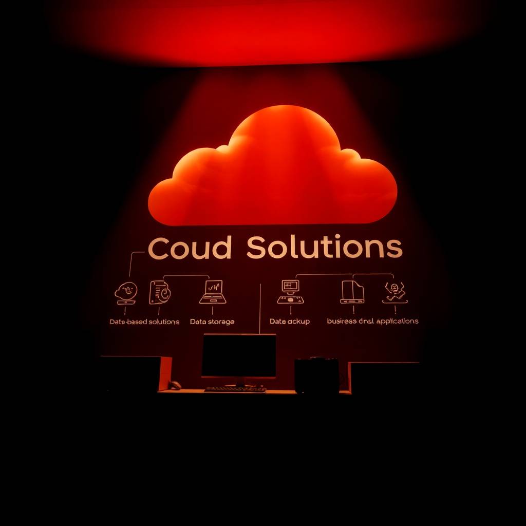 Cloud storage and backup illustration